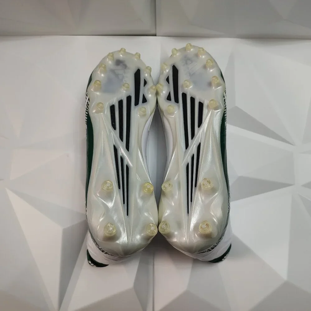 Adidas Mens Football Cleats 16 White Green Shoe Lacrosse Freak X Carbon High - Picture 12 of 13